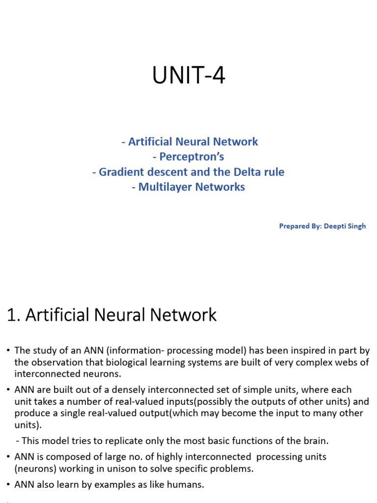 Understanding Artificial Neural Networks | PDF | Neuroscience | Algorithms