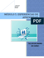 Módulo 5. Experiencias de Aprendizaje