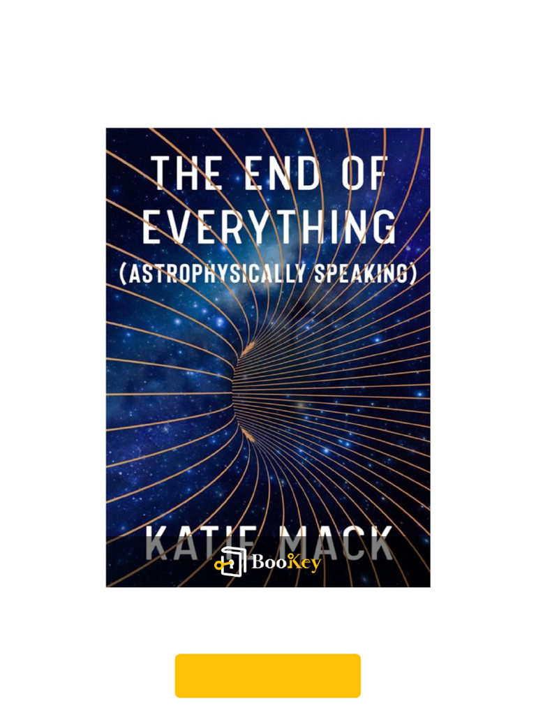 The End of Everything by Katie Mack PDF Universe Dark Energy