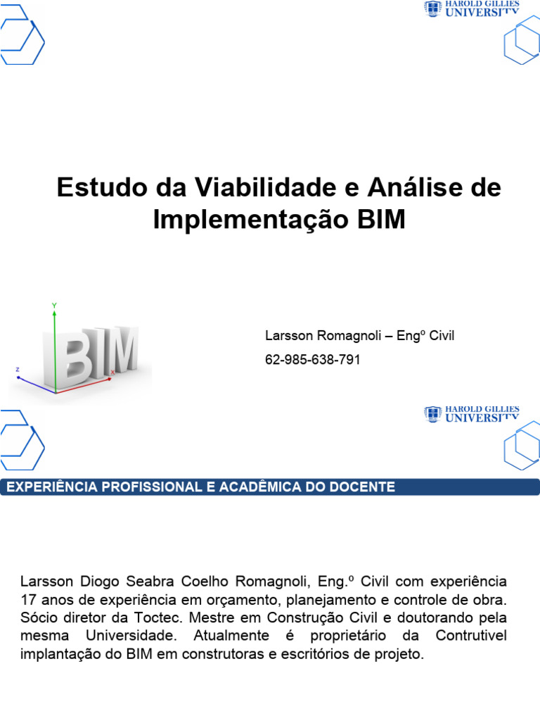 Viabilidade e Implementação do BIM | PDF | BIM | Planejamento