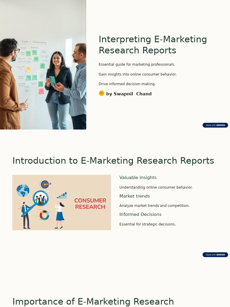 Interpreting E Marketing Research Reports | PDF | Digital Marketing ...
