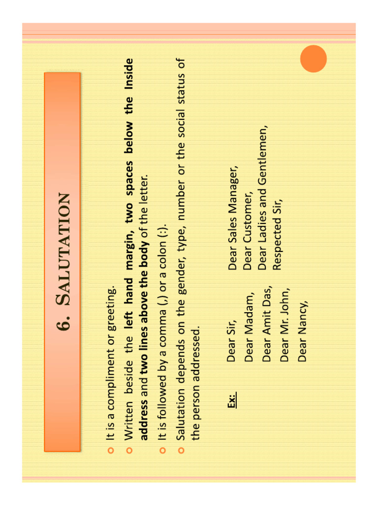 Salutation | PDF