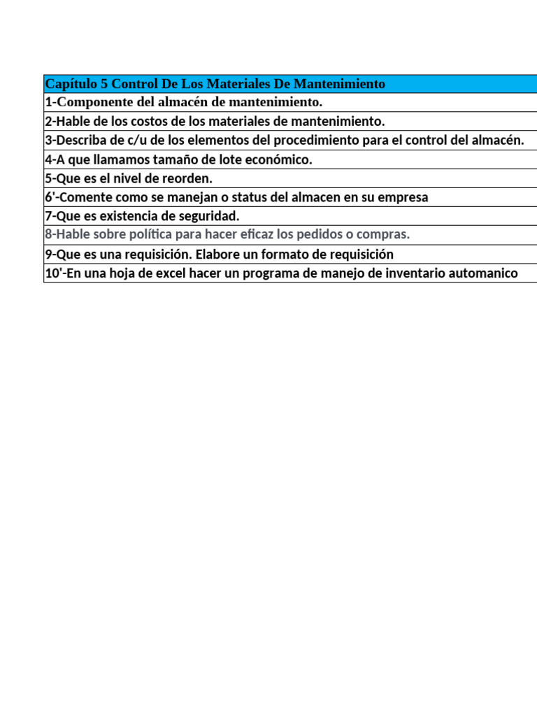 Control de Materiales | PDF