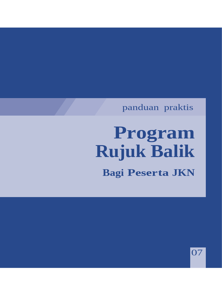 Panduan Program Rujuk Balik BPJS | PDF