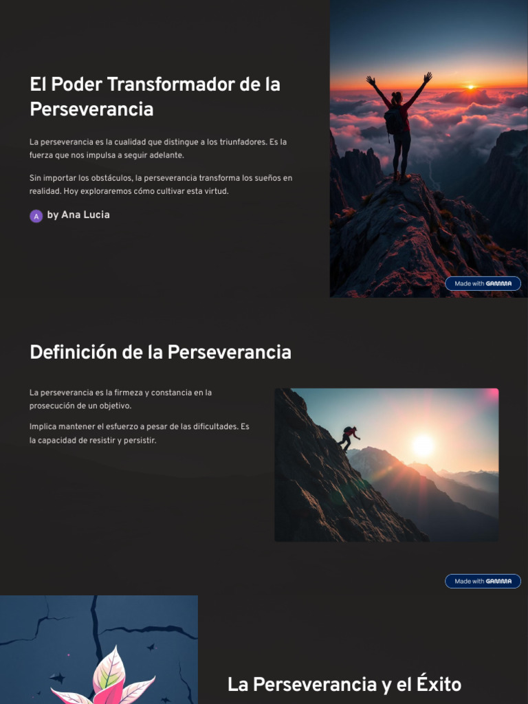 El Poder Transformador de La Perseverancia | PDF