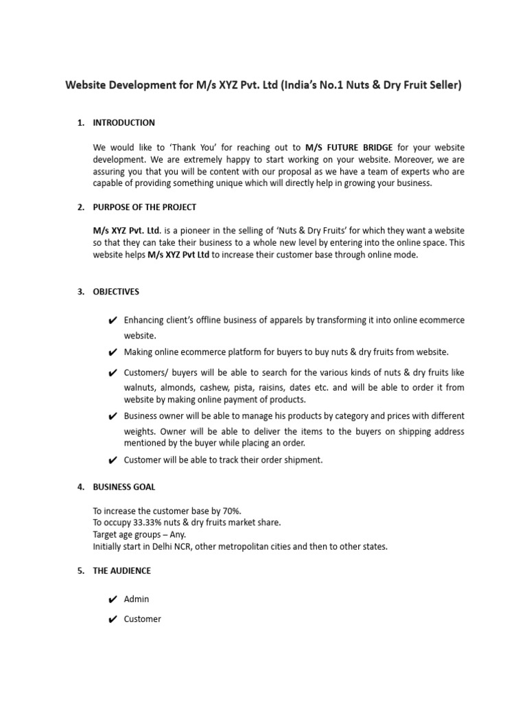 E-commerce Website Development Proposal | PDF | Point Of Sale | Password