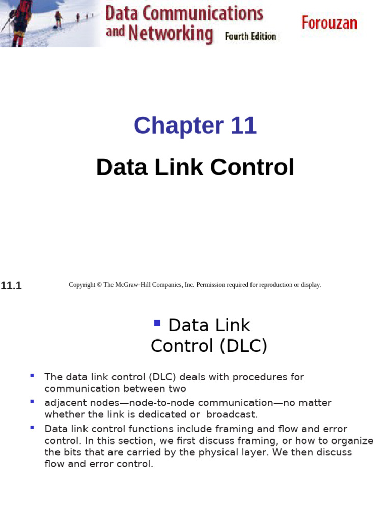 ch11 Data Link Control | PDF | Error Detection And Correction | Data ...