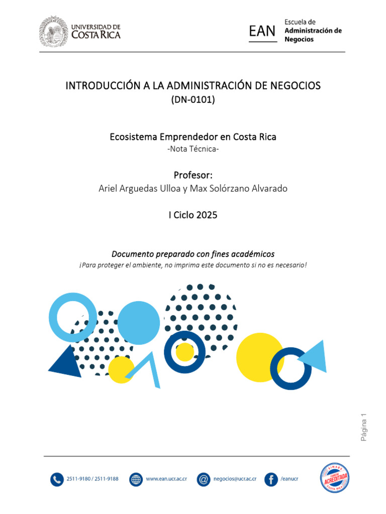 Emprendimiento y PYMEs en Costa Rica | PDF | Pequeñas y medianas ...