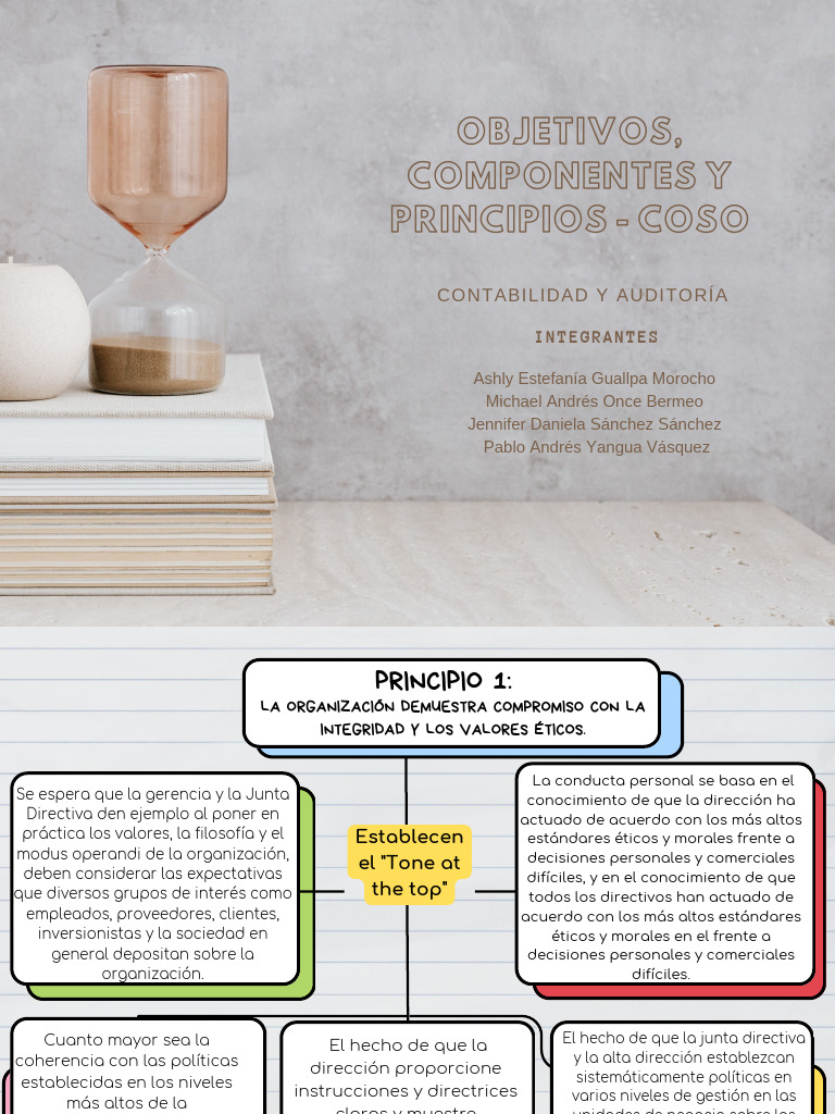 Principios de Control Interno COSO | PDF | Comportamiento | Gestión de ...