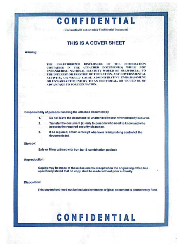 Confidential Front Page PDF
