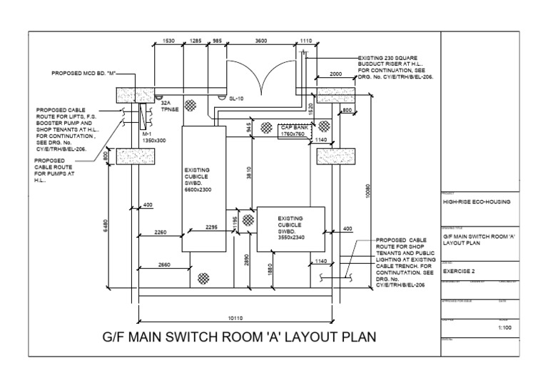 High-Rise Eco-Housing Switch Room Plan | PDF