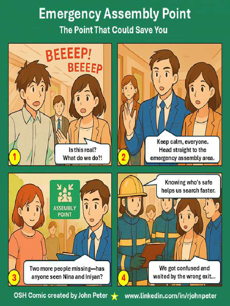 Comic - Emergency Assembly Point (12 Languages) | PDF