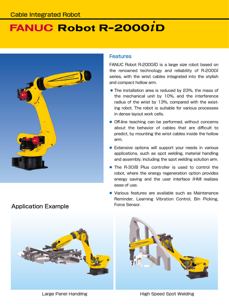 FANUC R-2000iD Robot Overview | PDF