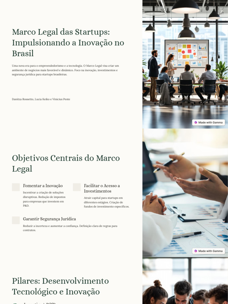 Marco Legal das Startups no Brasil | PDF | Empresa Startup ...
