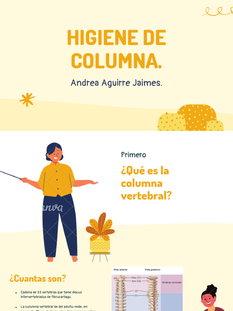 Higiene Postural y Salud de la Columna | PDF