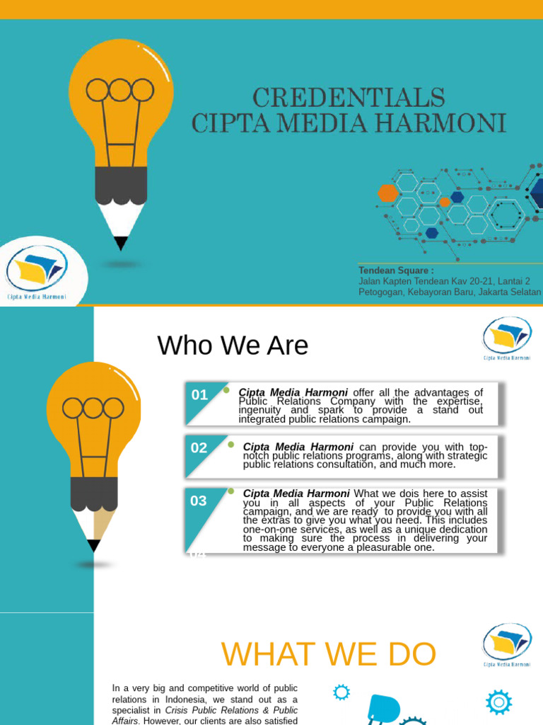 Credentials Cipta Media Harmoni | PDF | Customer Relationship ...