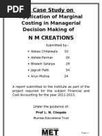 Marginal Costing in Managerial Decision Making