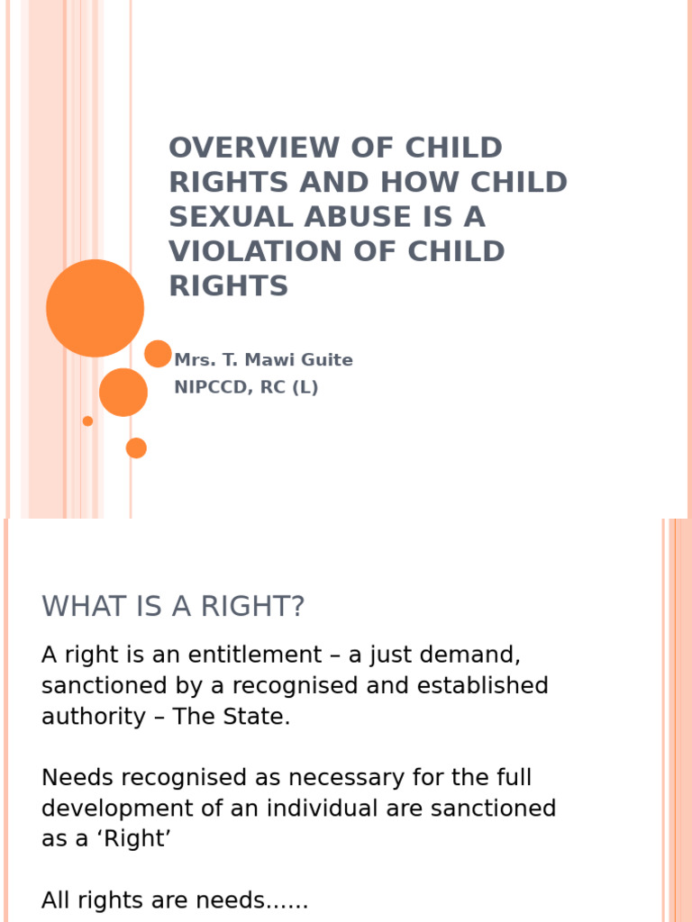 Child Rights and Sexual Abuse Overview | PDF | Child Sexual Abuse ...