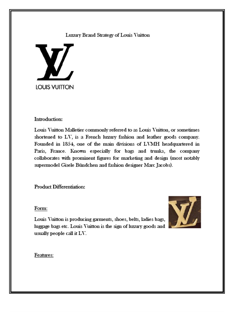 Luxury Brand Strategy of Louis Vuitton | PDF | Luxury Goods | Brand
