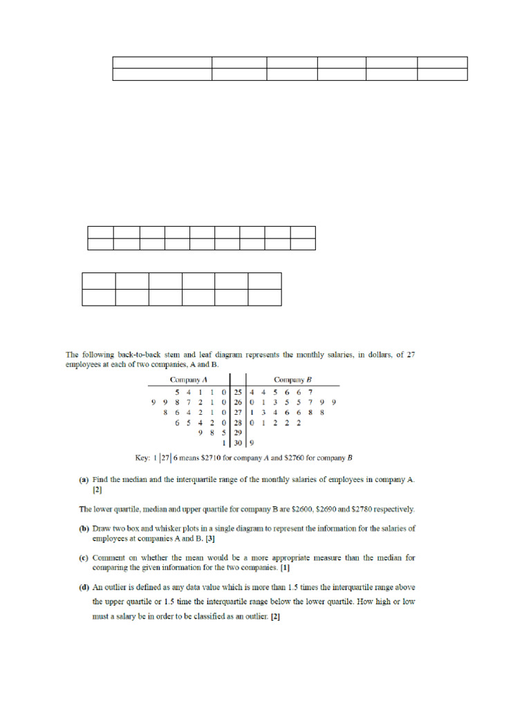 Review Worksheet 01 Math 2205 - 2 | PDF | Statistical Theory ...
