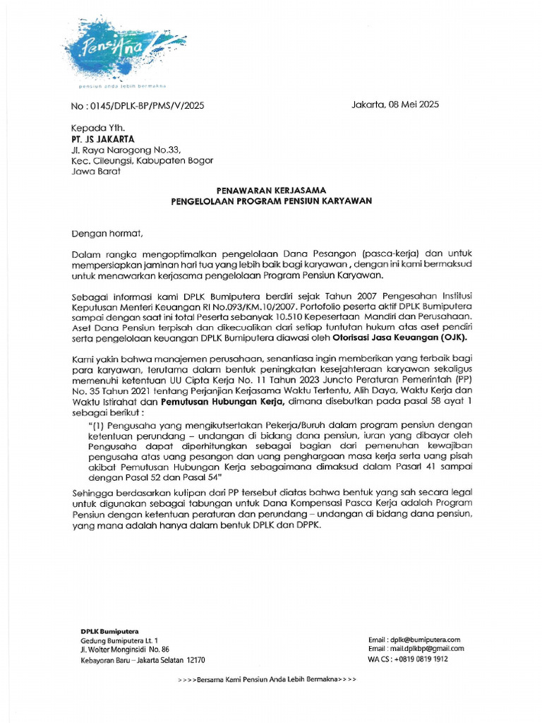 PT JS Jakarta | PDF