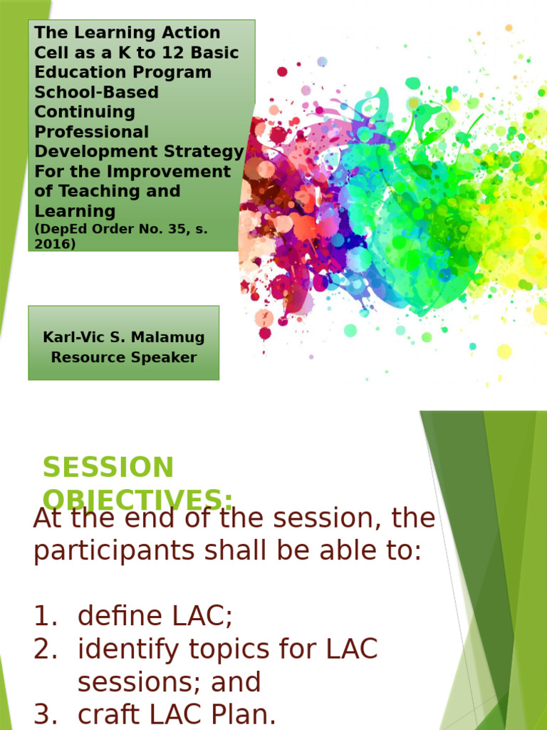 Learning Action Cell for Teacher Development | PDF | Learning | Teachers