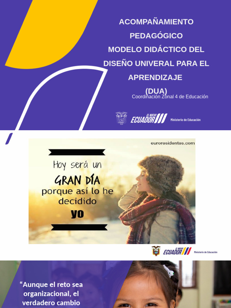 Modelo Didáctico del DUA en Educación | PDF | Aprendizaje | Plan de ...