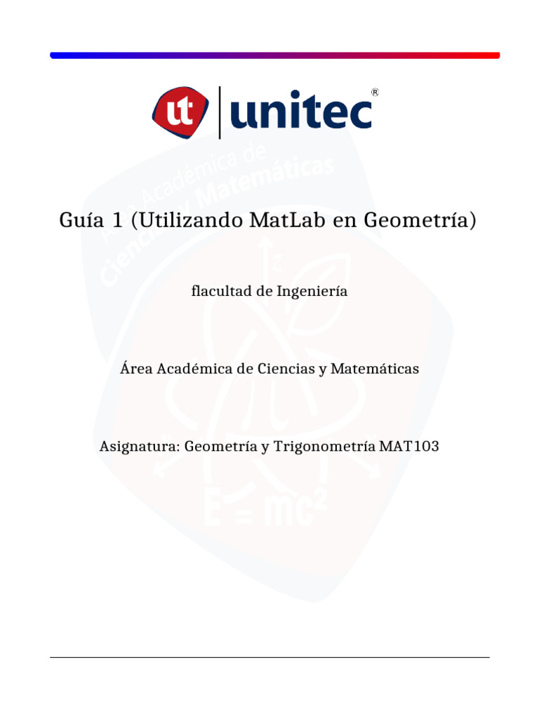 MATLAB en Geometría y Trigonometría | PDF | Triángulo | Geometría del ...