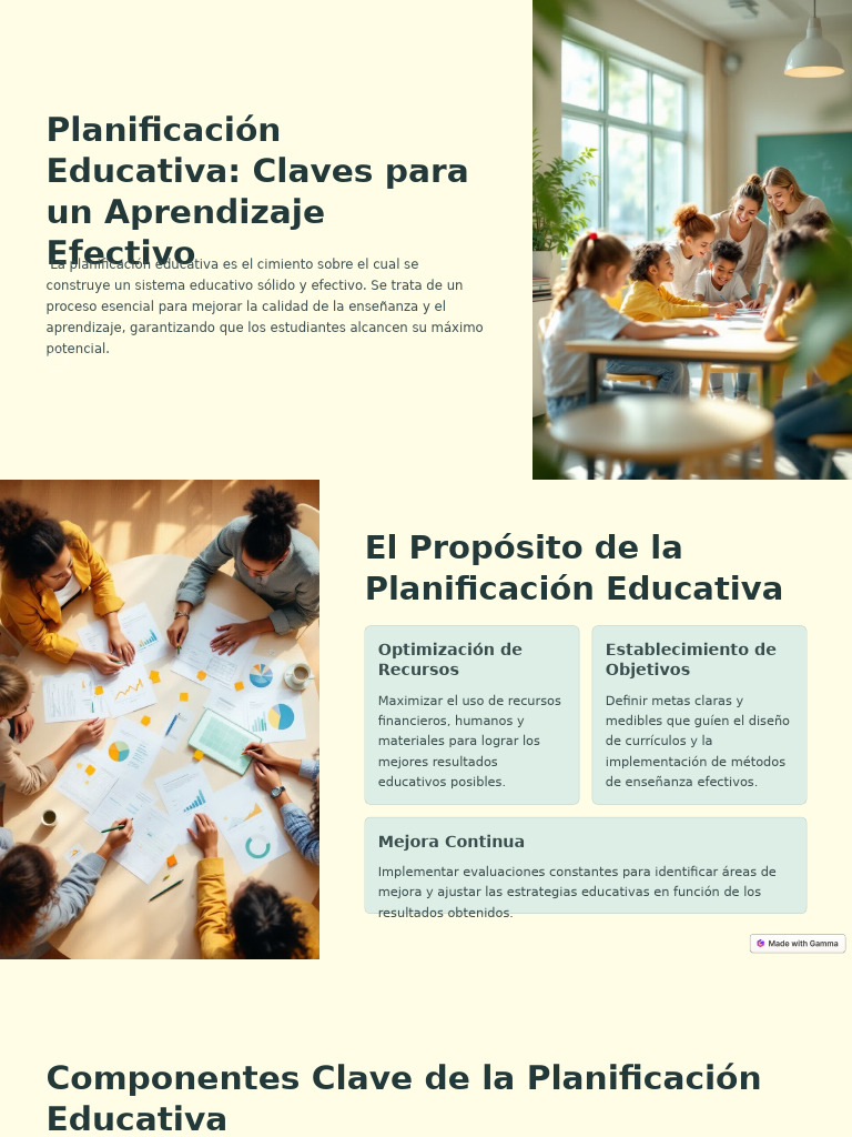 Claves para una Planificación Educativa Efectiva | PDF | Planificación ...