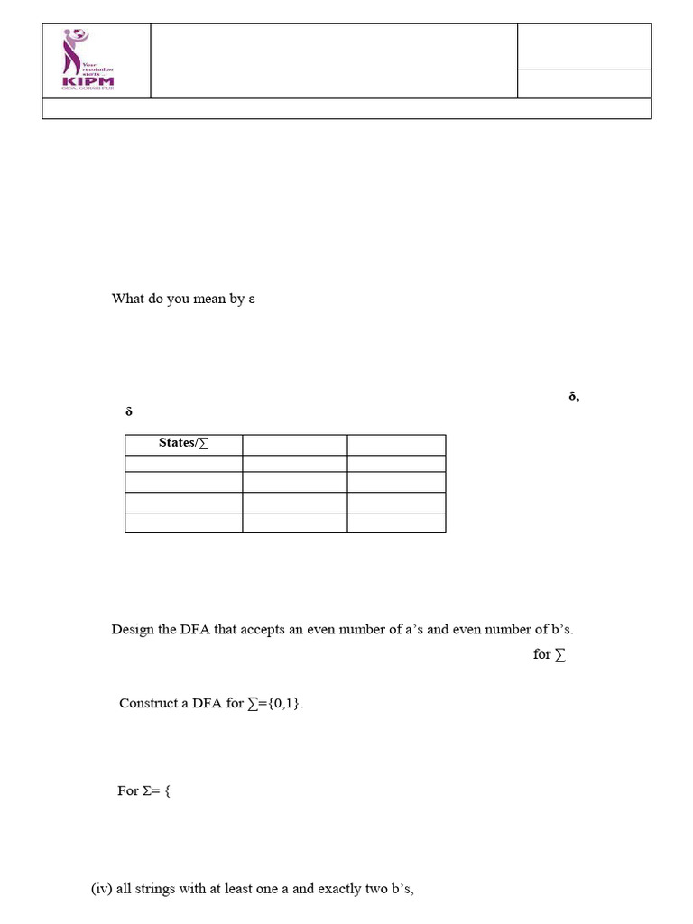TAFL Assignment-01-B1 | PDF