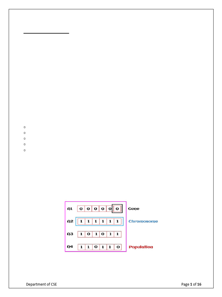 Genetic Algorithms Overview and Phases | PDF | Genetic Algorithm ...