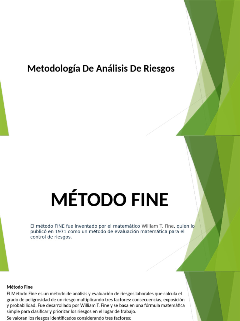 Evaluación de Riesgos con Método FINE | PDF | Riesgo | Probabilidad
