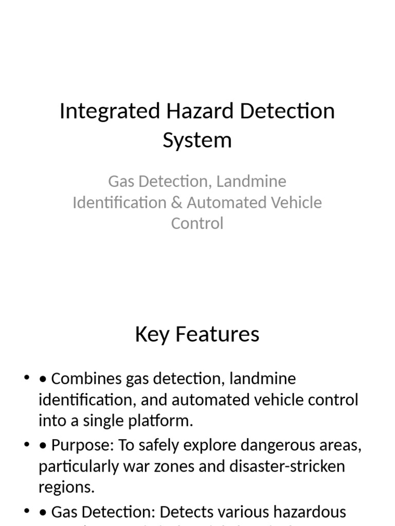 Hazard Detection System | PDF