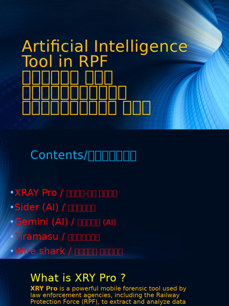AI Tools for RPF Operations | PDF | Artificial Intelligence ...