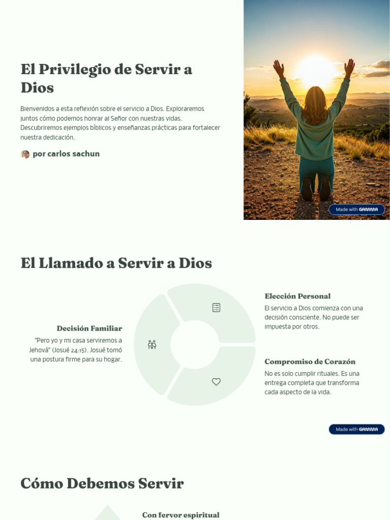 El Privilegio de Servir A Dios | PDF | Amor | Creencia y doctrina cristiana
