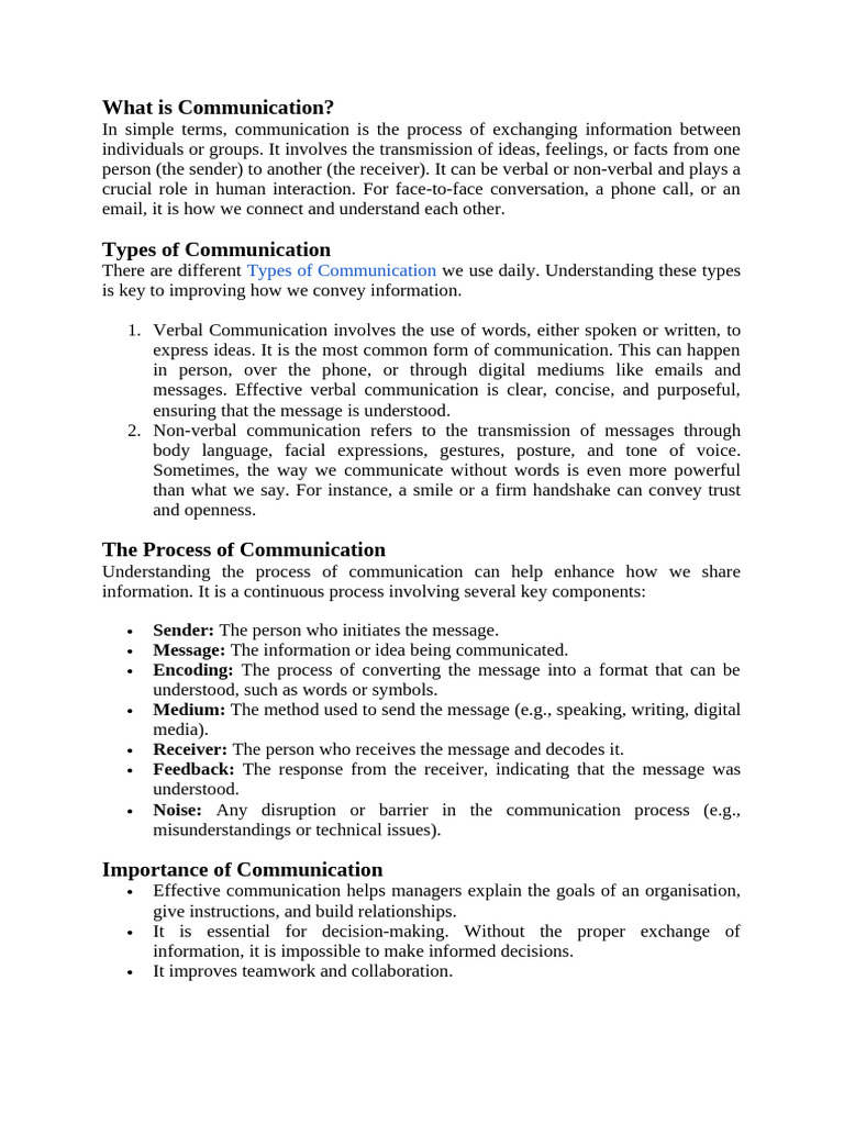 Understanding Communication Types | PDF | Communication | Leadership