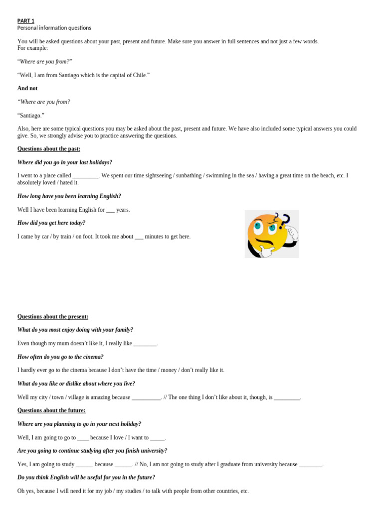 Speaking Practice Step by Step... | PDF