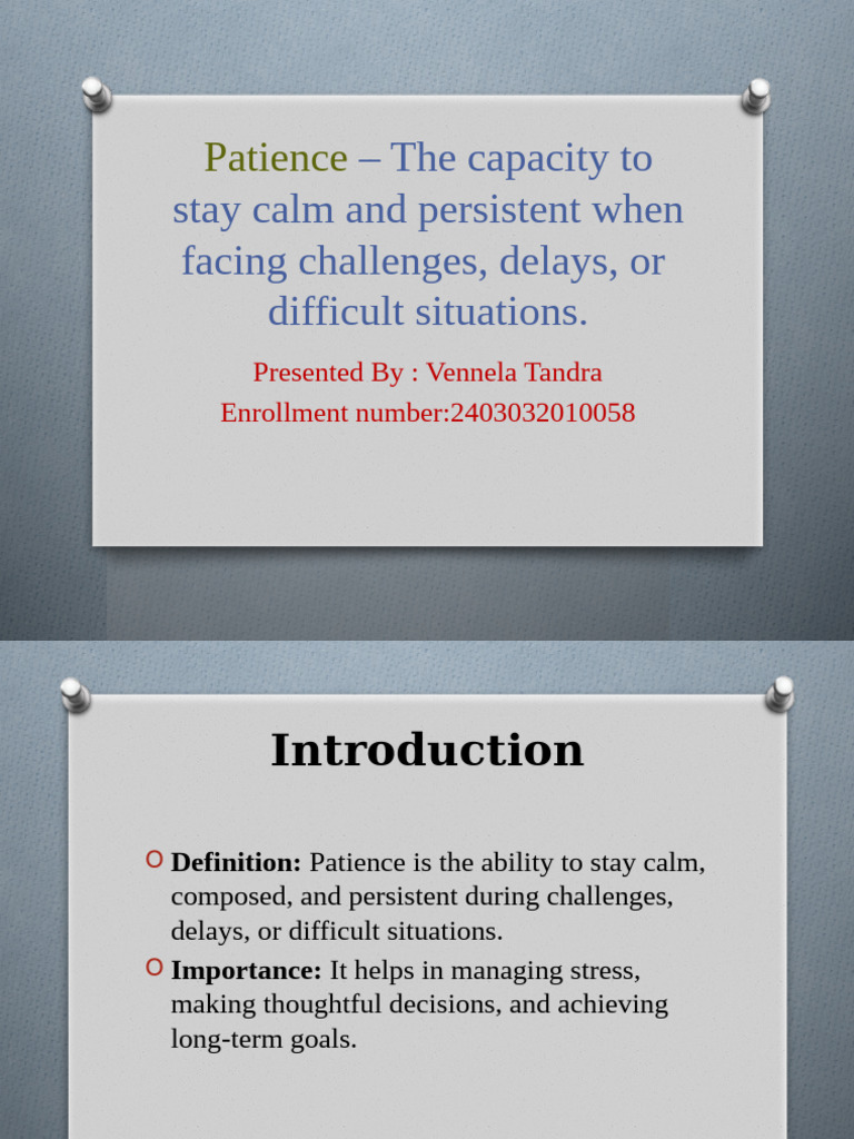Understanding Patience: Key Insights | PDF