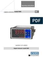 Digital Indicator Model DI25: Operating Instructions
