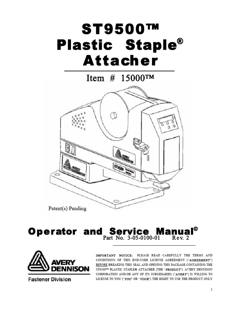 ST9500 Instruction Manual ENG 15000-1 Low Res | PDF | Screw