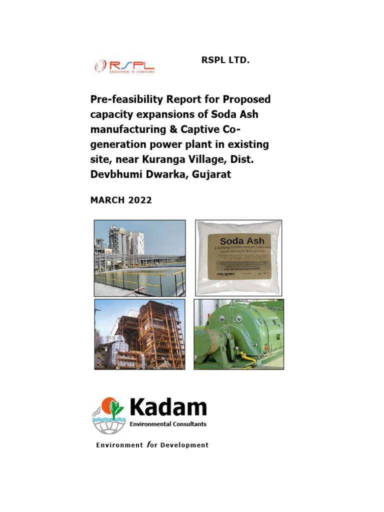 RSPL Soda Ash Plant Expansion Report | PDF | Sewage | Effluent