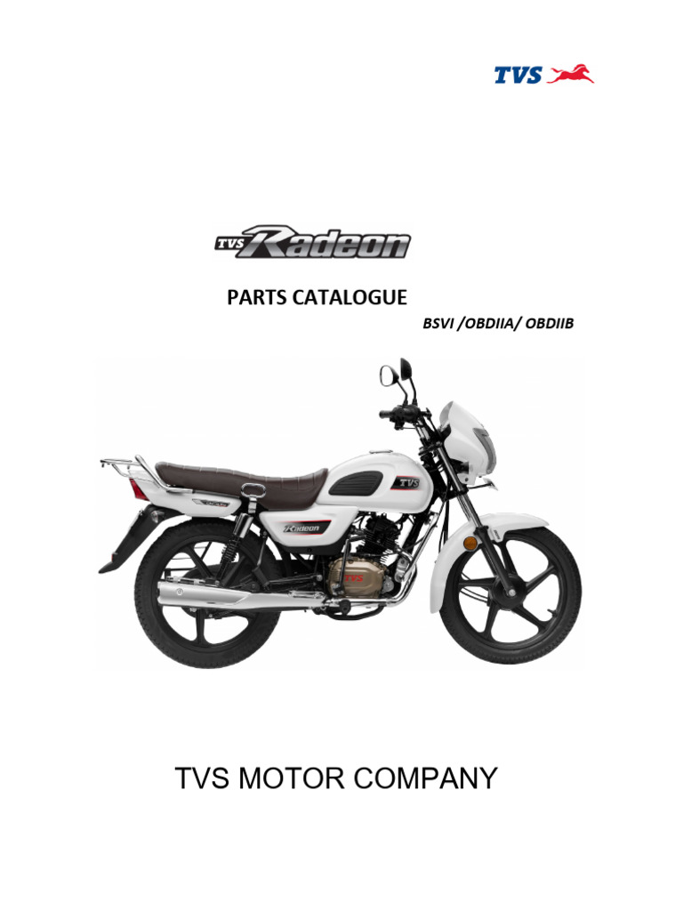 TVS Radeon Spare Parts Catalogue | PDF | Clutch | Piston