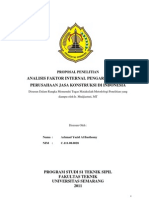 Cover Analisis Faktor Internal Pengaruh Kinerja Perusahaan Jasa Konstruksi Di Indonesia