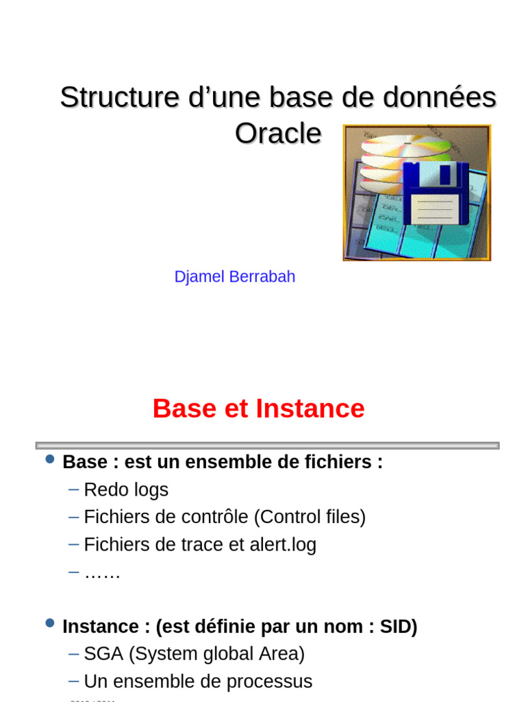Structure d'une base de données Oracle | PDF | Fichier informatique ...