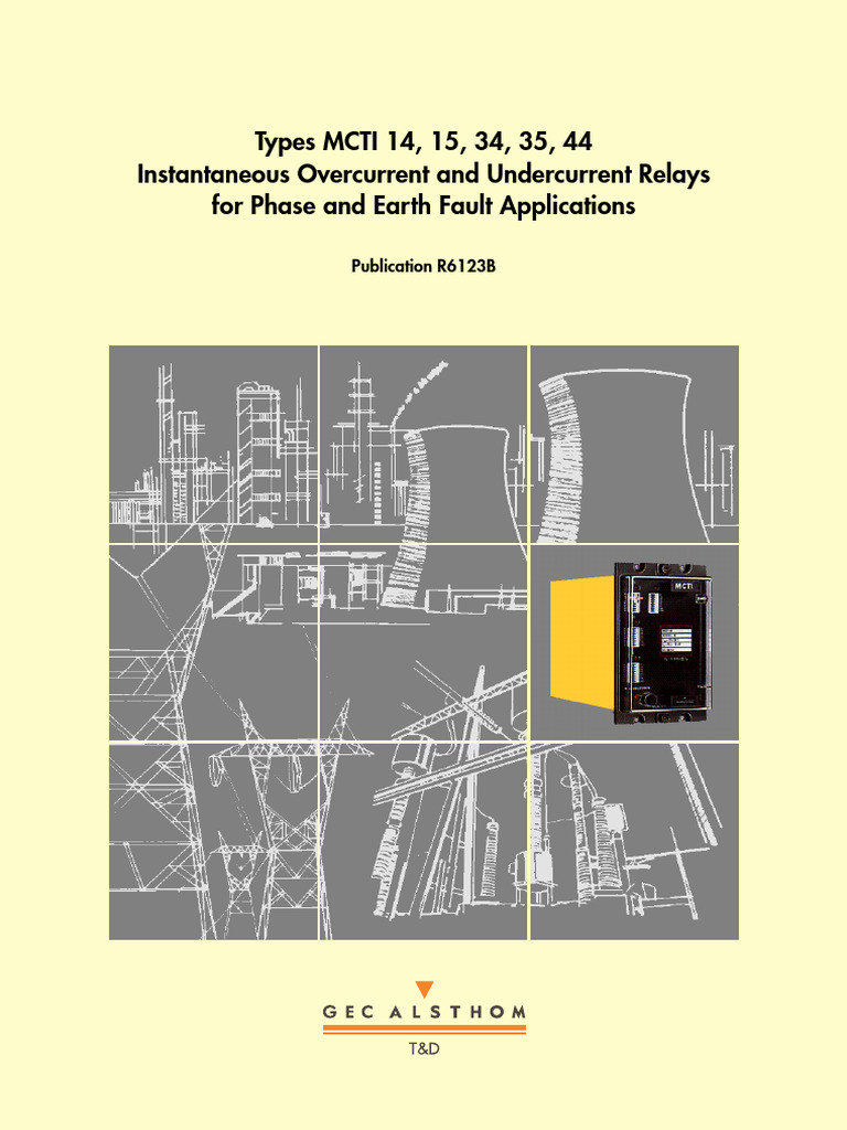 MCTI Instantaneous Overcurrent Relays | PDF | Relay | Power (Physics)