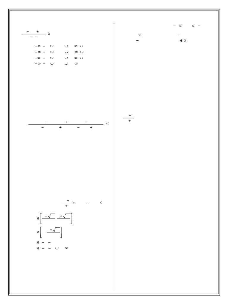 Inequality Solutions and Analysis | PDF | Mathematical Analysis ...