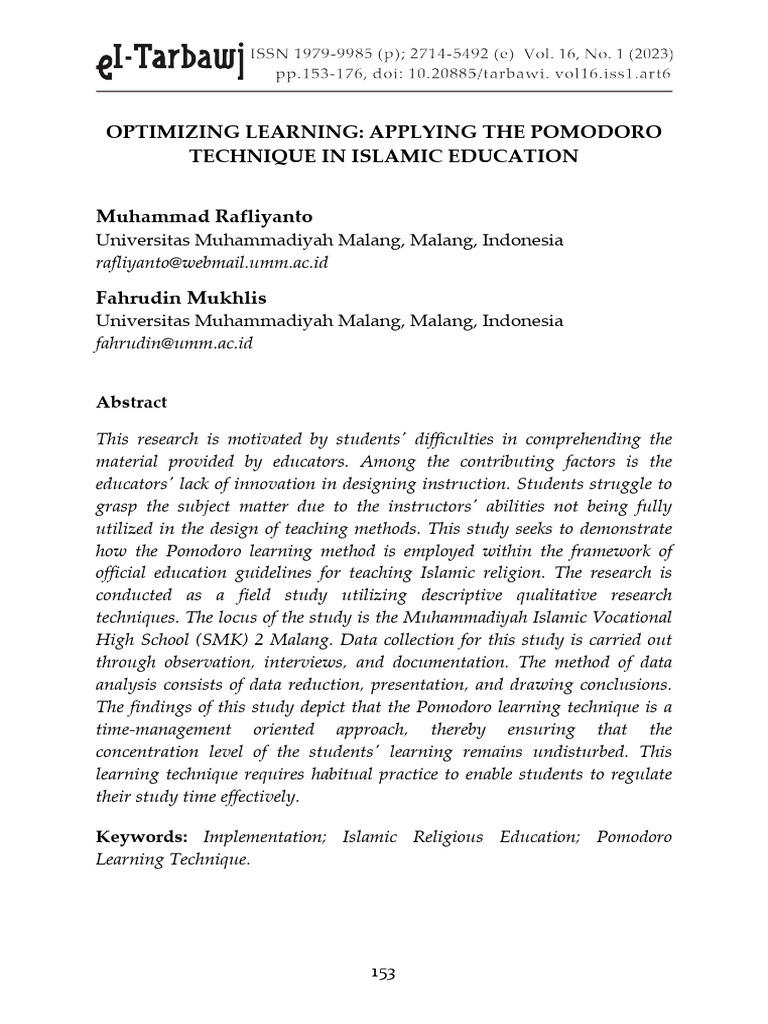 Eltarbawi Vol16 No1 Art6+English+ (Layout) | PDF | Learning | Methodology
