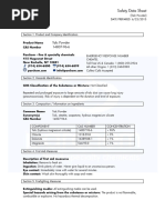 Talc Safety Data Sheet (CAS 14807-96-6) | PDF | Occupational Safety And ...