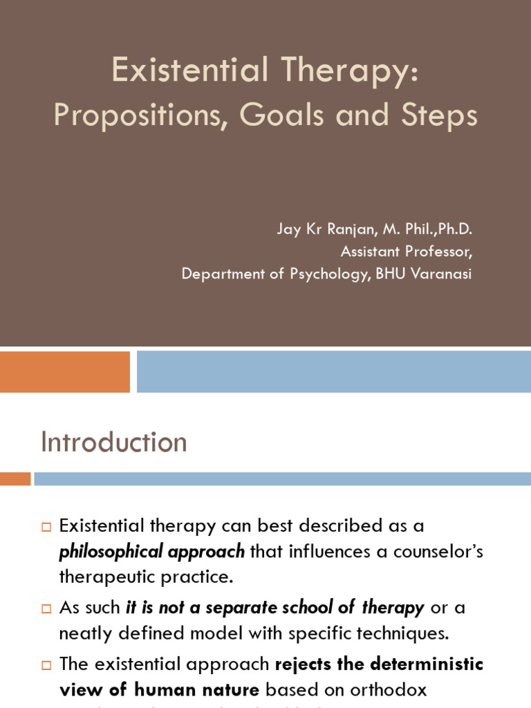 Existential Therapy - MA | PDF | Psychotherapy | Existentialism