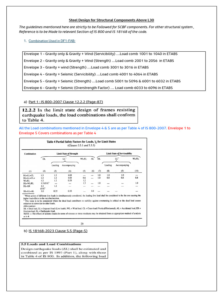 Steel Design Guidelines for SCBF Systems | PDF | Elasticity (Physics ...
